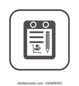  Business   icon, isolated. Flat  design. 
