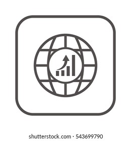  Business   icon, isolated. Flat  design. 
