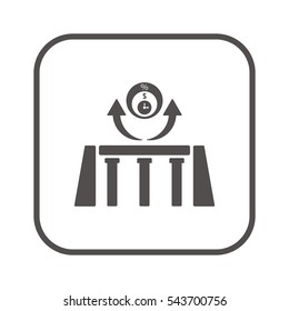  Business   icon, isolated. Flat  design. 
