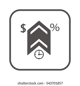  Business   icon, isolated. Flat  design. 