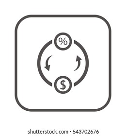  Business   icon, isolated. Flat  design. 