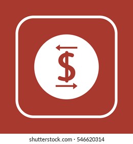  Business   icon,  isolated. Flat  design.