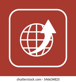  Business   icon,  isolated. Flat  design.