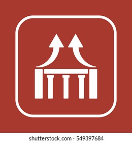  Business   icon, isolated. Flat design. 