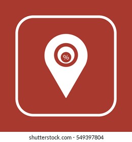  Business  icon, isolated. Flat design. 