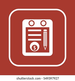  Business  icon, isolated. Flat design. 