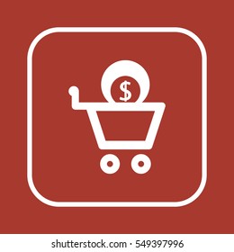  Business  icon, isolated. Flat design. 