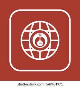 Business   icon, isolated. Flat  design. 