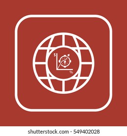  Business   icon, isolated. Flat  design. 