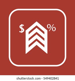  Business   icon, isolated. Flat  design. 