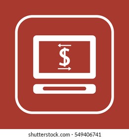  Business   icon, isolated. Flat  design. 