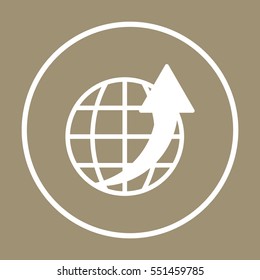  Business   icon,  isolated. Flat  design.