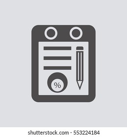  Business  icon, isolated. Flat design. 