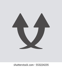  Business  icon, isolated. Flat design. 