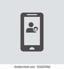  Business  icon, isolated. Flat design. 