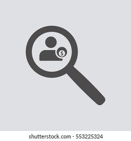  Business  icon, isolated. Flat design. 