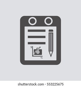  Business icon, isolated. Flat design. 