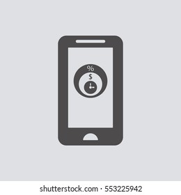  Business  icon, isolated. Flat  design. 