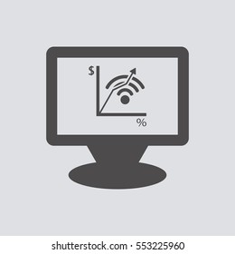  Business  icon, isolated. Flat  design. 