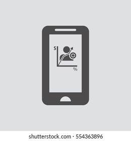  business   icon, isolated. Flat  design. 