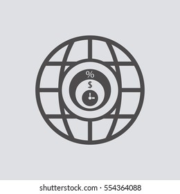  Business   icon, isolated. Flat  design. 