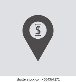  Business   icon, isolated. Flat  design. 