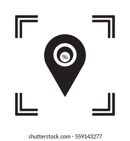  Business  icon, isolated. Flat design. 