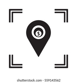  Business  icon, isolated. Flat design. 