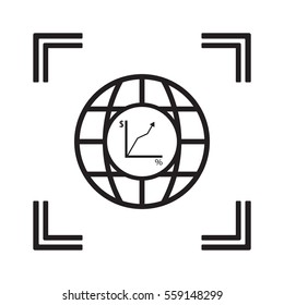  Business   icon, isolated. Flat  design. 
