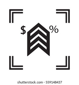  Business   icon, isolated. Flat  design. 