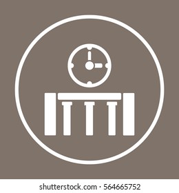  Business   icon, isolated. Flat design. 