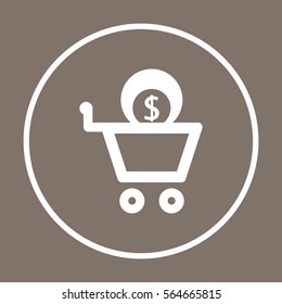  Business  icon, isolated. Flat design. 