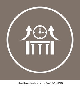  Business   icon, isolated. Flat design. 