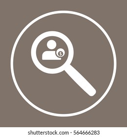  Business  icon, isolated. Flat design. 