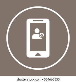  Business  icon, isolated. Flat design. 