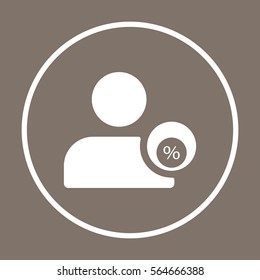  Business  icon, isolated. Flat design. 