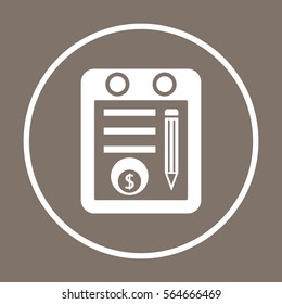  Business  icon, isolated. Flat design. 