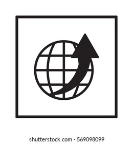  Business   icon,  isolated. Flat  design.
