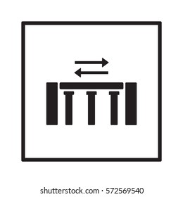  Business   icon, isolated. Flat design. 