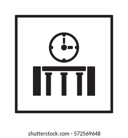  Business   icon, isolated. Flat design. 