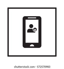  Business  icon, isolated. Flat design. 