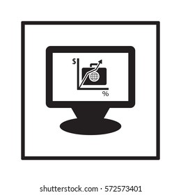  Business  icon, isolated. Flat  design. 