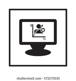  Business  icon, isolated. Flat  design. 
