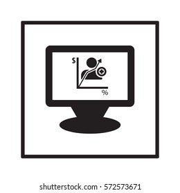  Business  icon, isolated. Flat  design. 