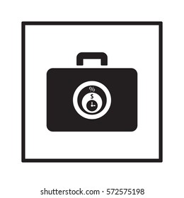  Business   icon, isolated. Flat  design. 