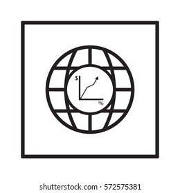  Business   icon, isolated. Flat  design. 