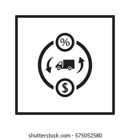  Business   icon, isolated. Flat  design. 