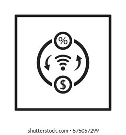  Business  icon, isolated. Flat  design. 