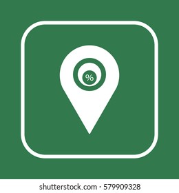  Business  icon, isolated. Flat design. 