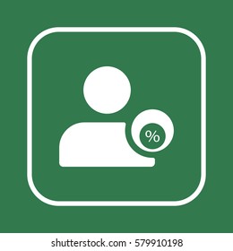  Business  icon, isolated. Flat design. 